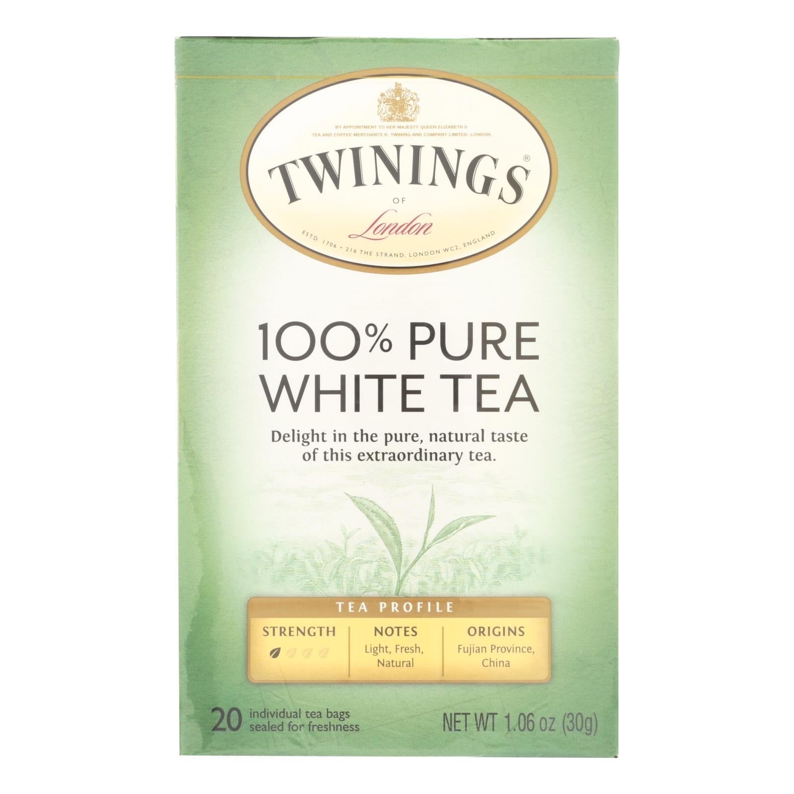 Twinings 100% Pure White Tea 20 Tea Bags Pack of 4