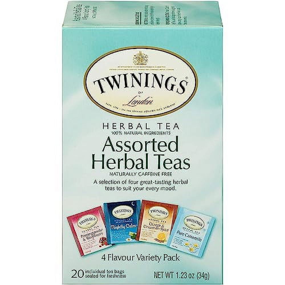 Twinings Assorted Herbal Tea Bags, 20 Count (Pack of 6), Enjoy Hot or Iced