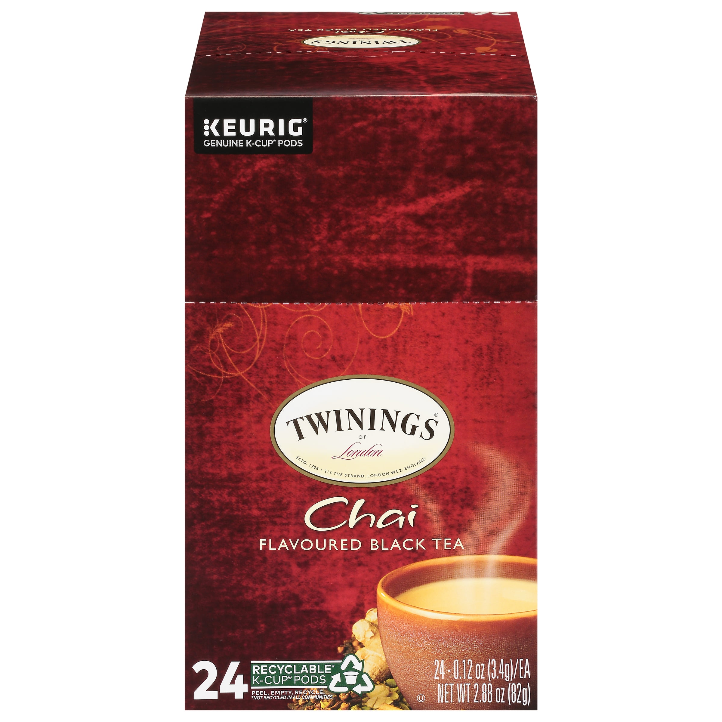 Twinings Chai Latte KCup® Pods for Keurig, Sweetened & Flavoured Black