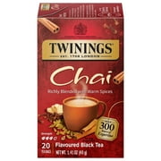 Twinings Chai Spiced Black Tea Bags, 20 Count Box