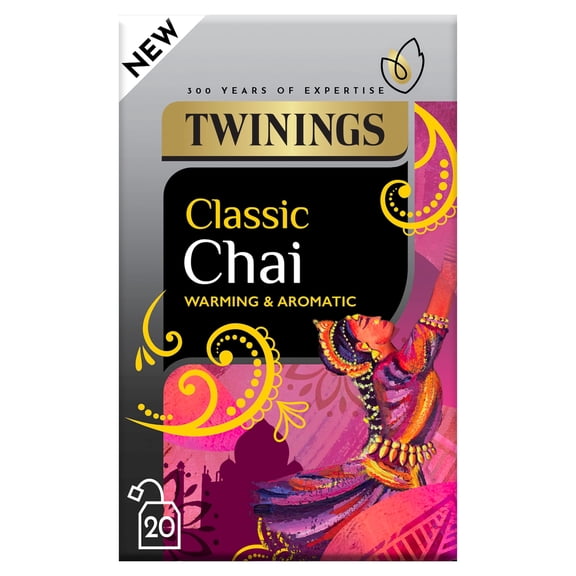 Twinings Classic Chai 20 Tea Bags 40g, Imported from Britain