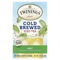 Twinings, Cold Brewed Iced Tea, Green Tea, Unsweetened, Mint, 20 Single