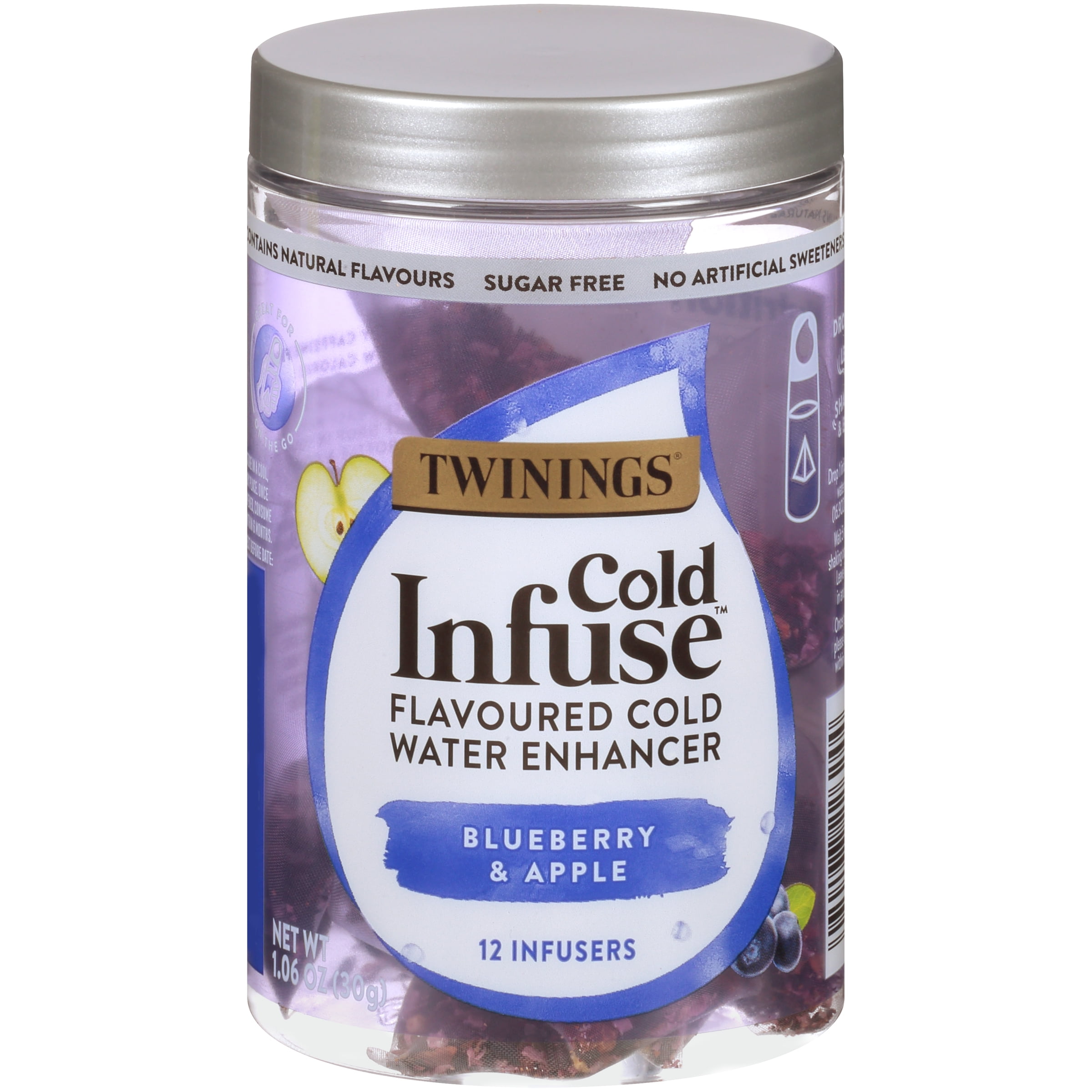 Twinings Cold Water Infusions, Blueberry & Apple Infuser Bags, 12 Count ...