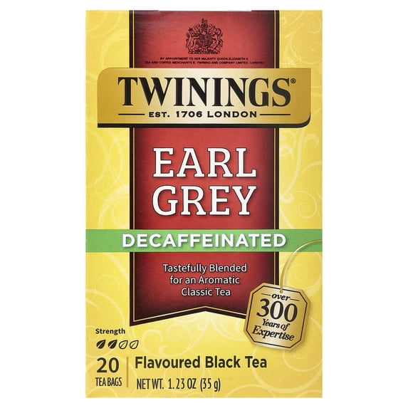 Twinings Decaffeinated Earl Grey Black Tea Bags, 20ct - Walmart.com