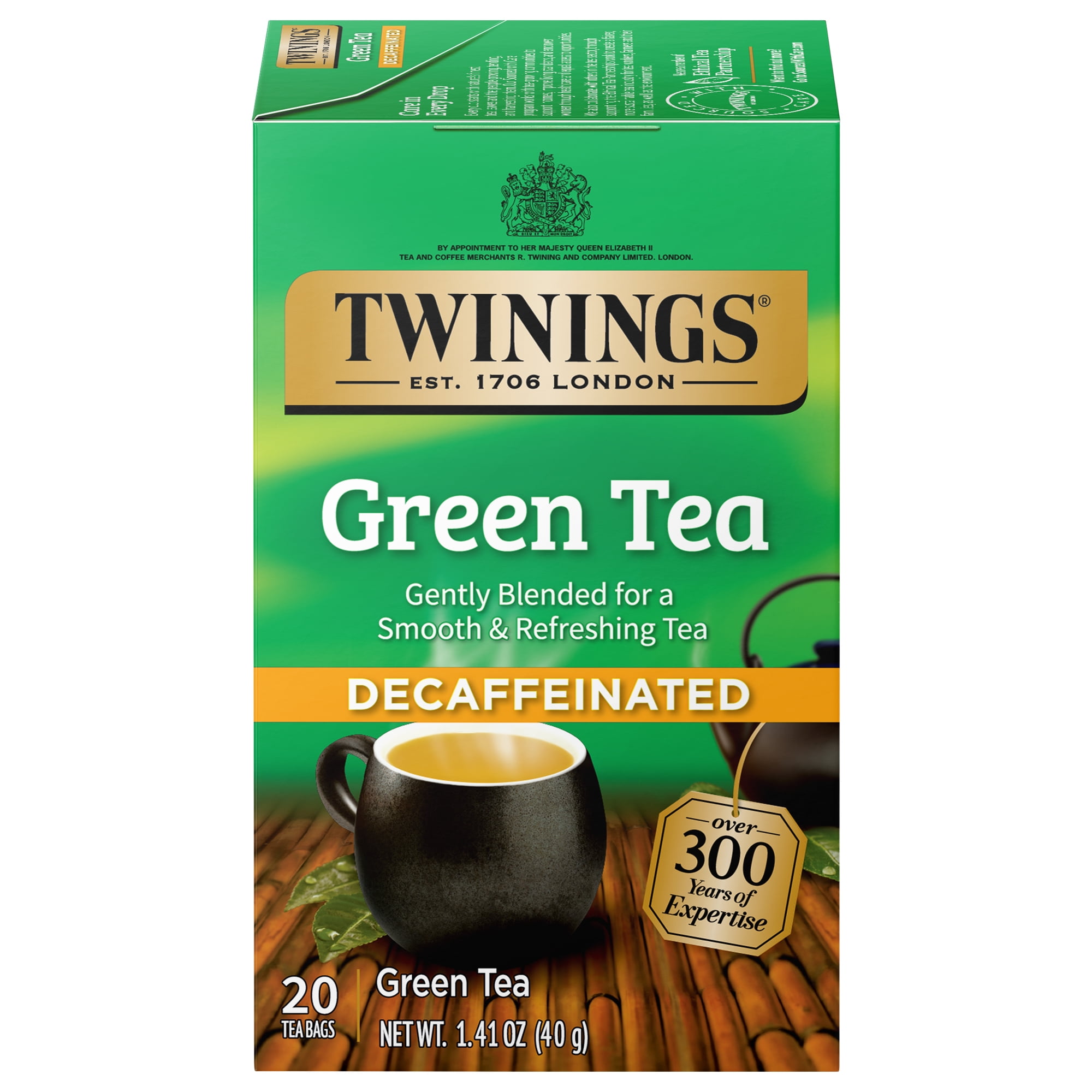 Twinings Decaffeinated Green Tea Bags, 20 count