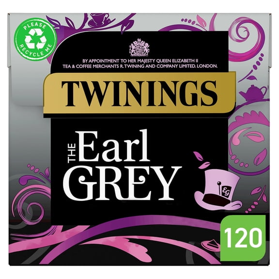 Twinings Earl Grey 120 Tea Bags 300g, Imported from Britain