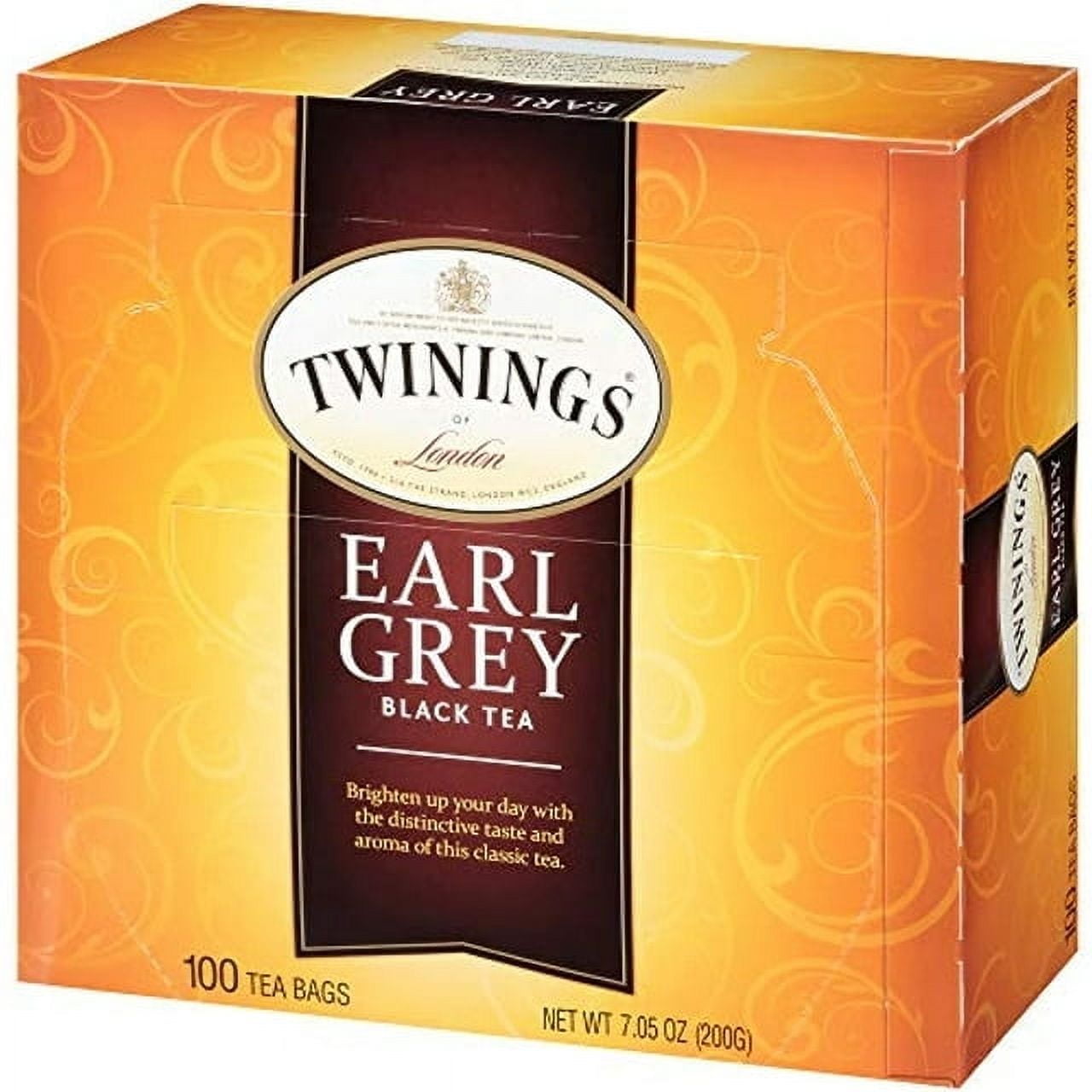 Twinings Earl Grey Black Tea, 100 Individually Wrapped Tea Bags