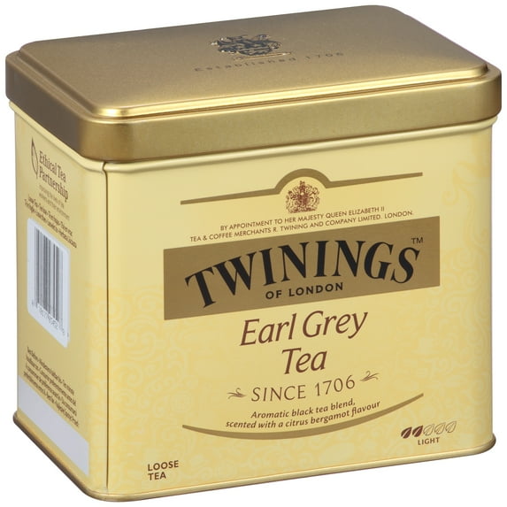 Twinings Earl Grey Citrus and Bergamot Loose Leaf Black Tea, 7.05 oz. Tin