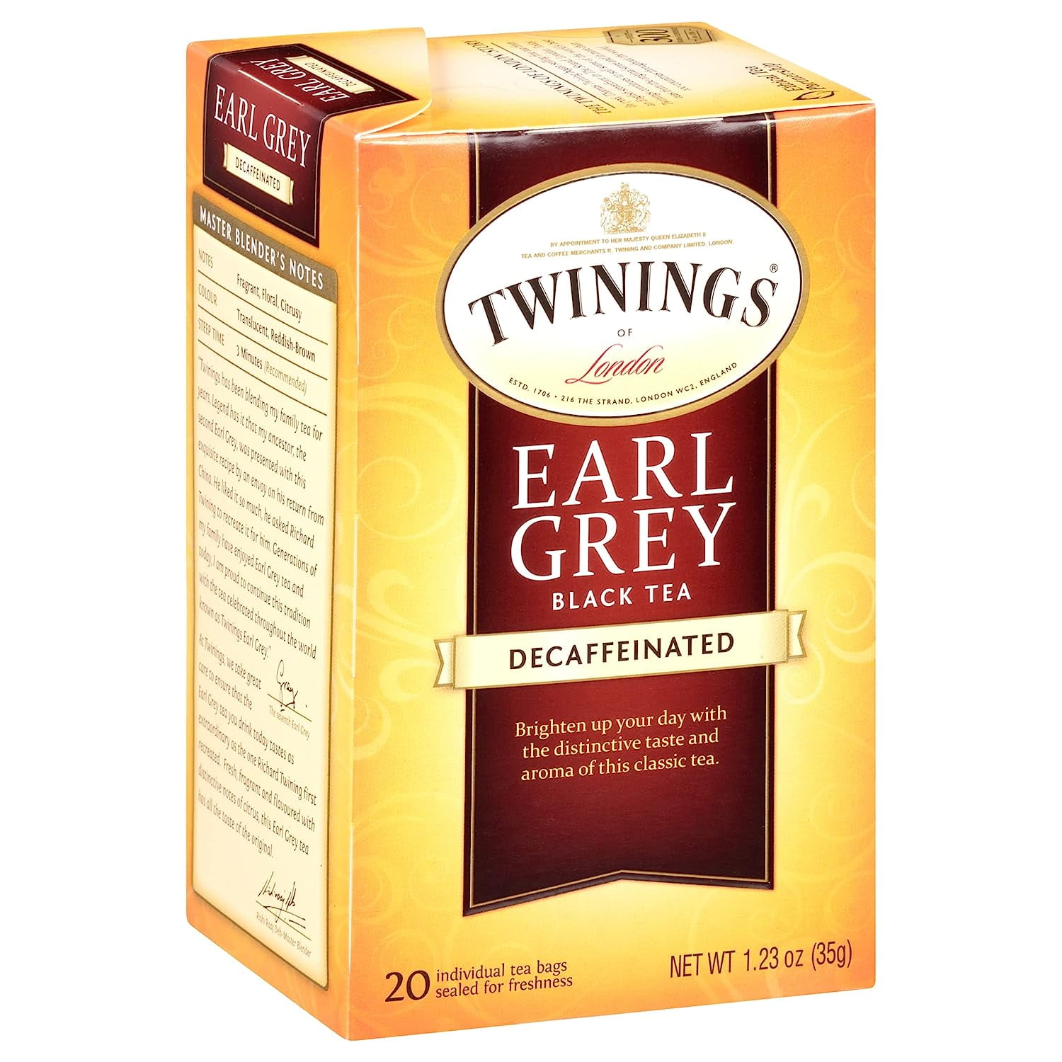 Twinings Earl Grey Decaf Black Tea Refreshing Earl Grey Decaffeinated