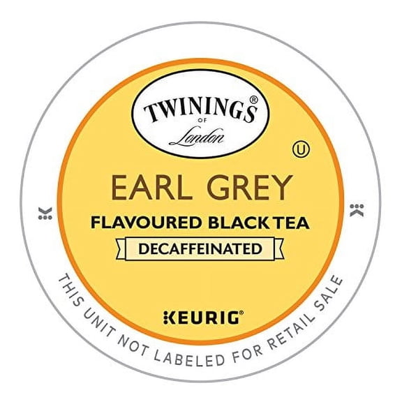 Twinings Earl Grey Decaf Tea Single Serve Pods, 24 Count