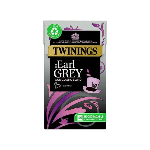 Twinings Earl Grey Tea (40 Teabags) (Pack of 2)