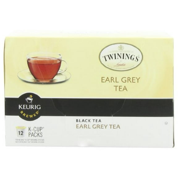 Twinings Earl Grey Tea, K-Cup Portion Pack for Keurig K-Cup Brewers, 12-Count (Pack of 3)