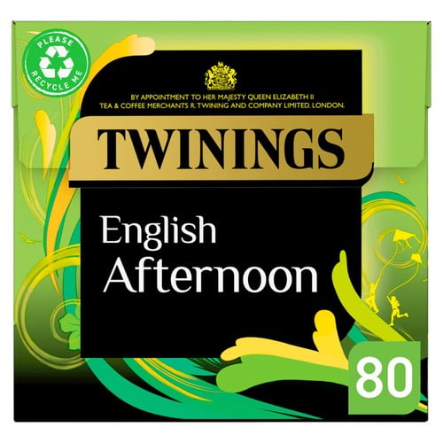 Twinings English Afternoon Tea 80's, British Import (Pack of 2)