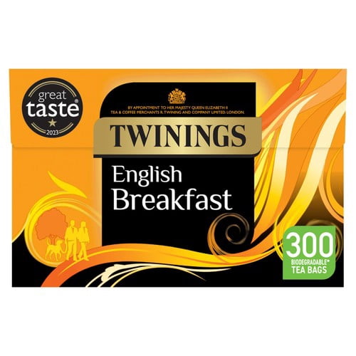 Twinings English Breakfast 300 Teabags 300's, British Import (Pack
