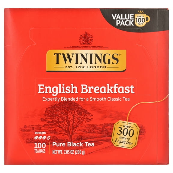 Twinings English Breakfast Black Tea, 100 Ct