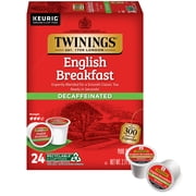 Twinings English Breakfast Decaffeinated K-Cup® Pods for Keurig, Pure Black Tea, 24 Count
