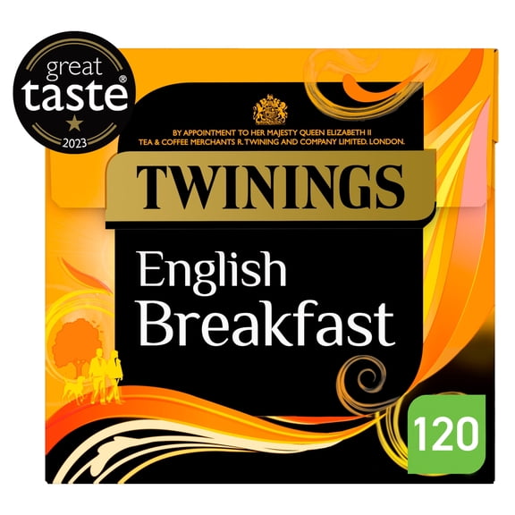 Twinings English Breakfast Tea Bags 120 Pack 300g, Imported from Britain