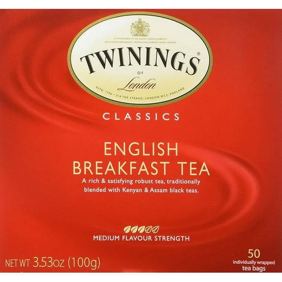 Twinings English Breakfast Tea, Tea Bags, 50 Ct