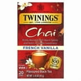 thumbnail image 1 of Twinings, Flavored Black Tea, Chai, French Vanilla, 20 Tea Bags, 1.41 oz Pack of 3, 1 of 2
