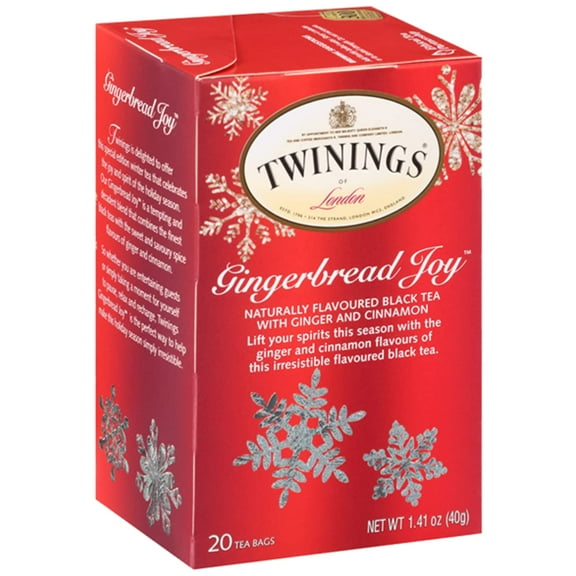Twinings Gingerbread Joy Holiday Tea 20 Count (1.41 oz) 40g