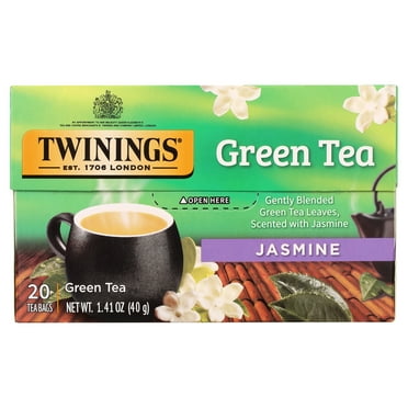 Twinings Green Tea with Jasmine Tea Bags, 20 Count Box