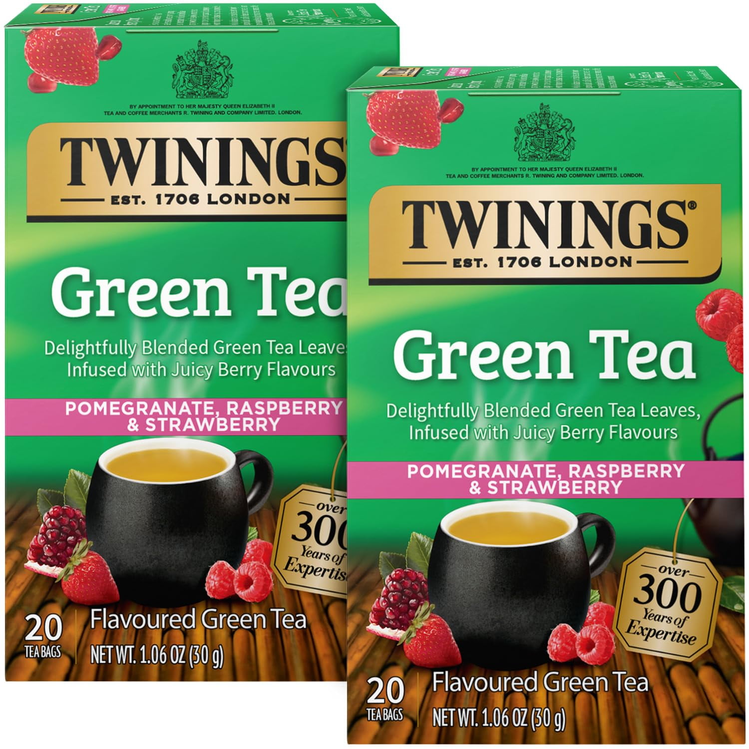 Twinings Green Tea with Pomegranate, Raspberry, and Strawberry