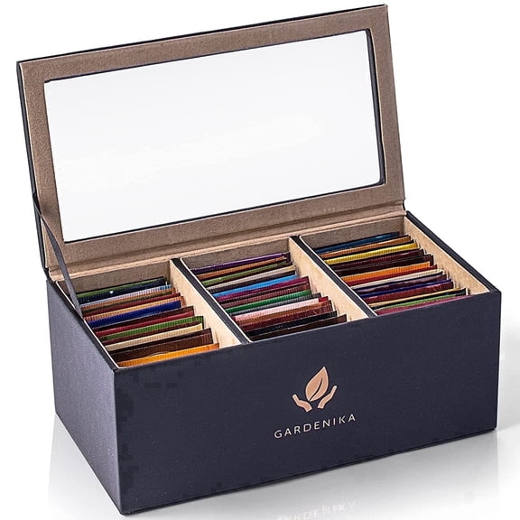Twinings Herbal Decaffeinated Tea Sampler Gift Box, 60 Count – Caffeine-Free Tea Bags Variety Pack 15 Flavors