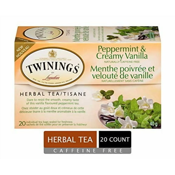 Twinings, Herbal Tea, Buttermint, Caffeine Free, 20 Individual Tea Bags, 1.41 oz