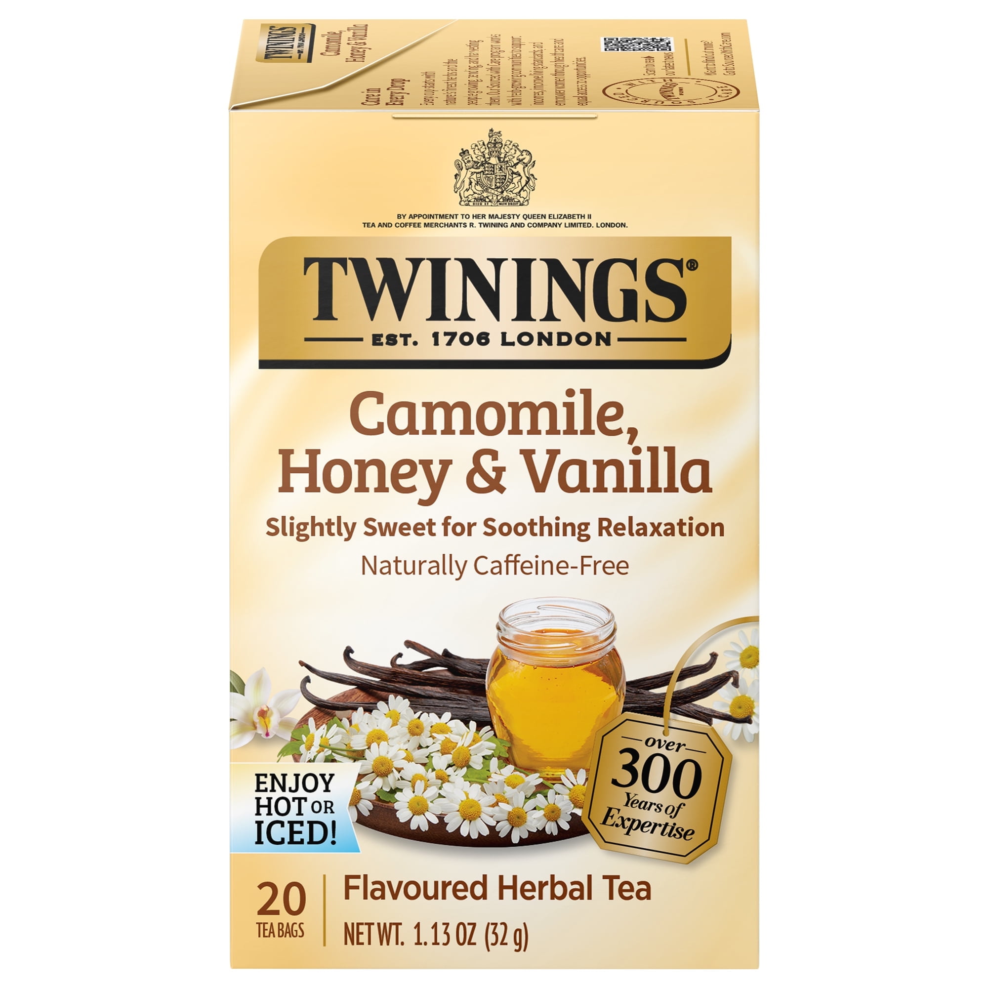Twinings Herbal Tea Camomile Honey and Vanilla - 20 Tea Bags Pack of 3