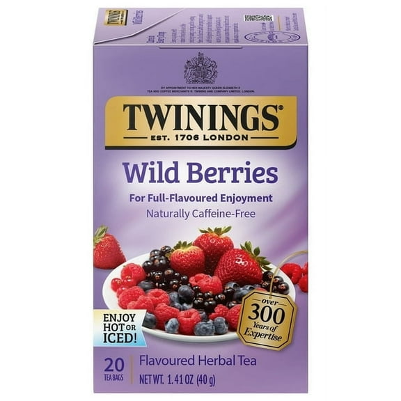Twinings Herbal Tea Wild Berries -- 20 Tea Bags (Pack Of 2)