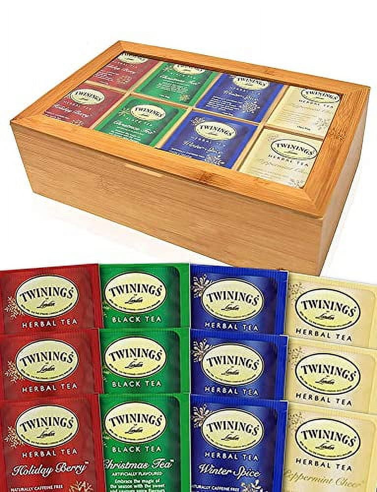Twinings Holiday Variety Tea Bags in Bamboo Gift Box (40 Count) 4