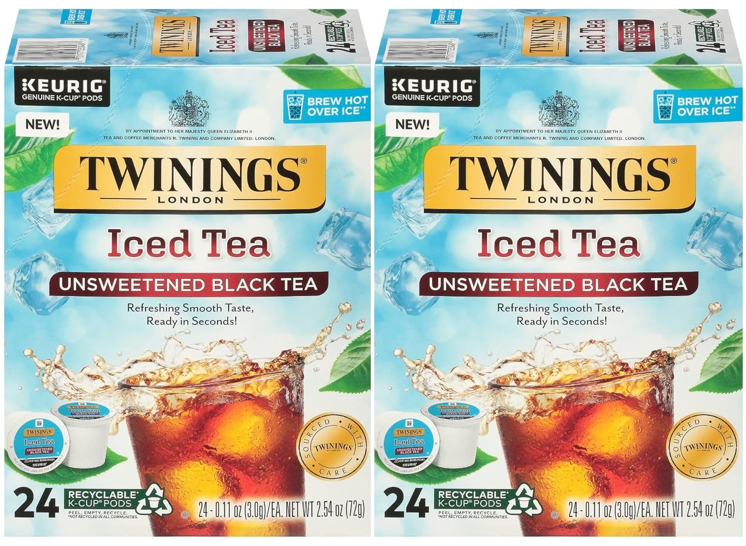 Twinings Iced Tea Unsweetened Black Tea KCup Pods for Keurig