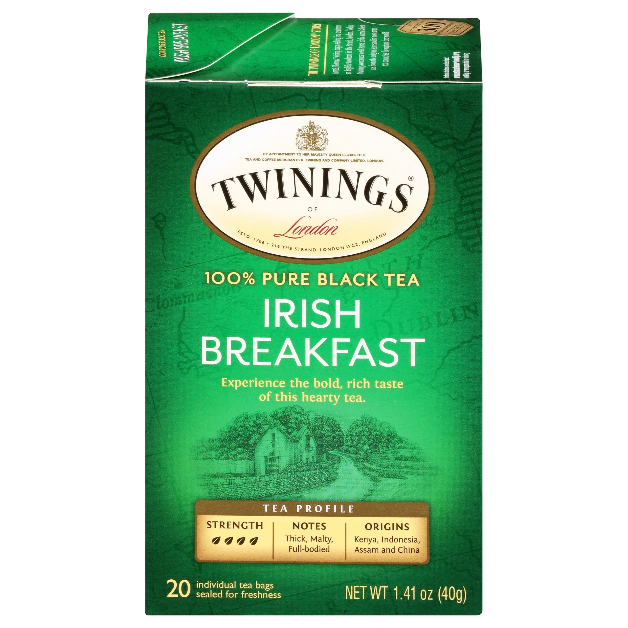 Twinings Breakfast Robust Black Tea Bags, 20 Count - Walmart.com