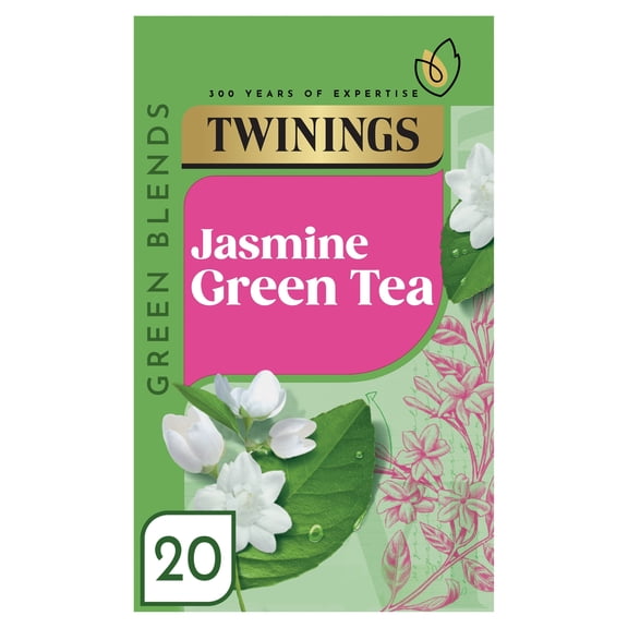 Twinings Jasmine Green Tea 20 Pack 50g, Imported from Britain