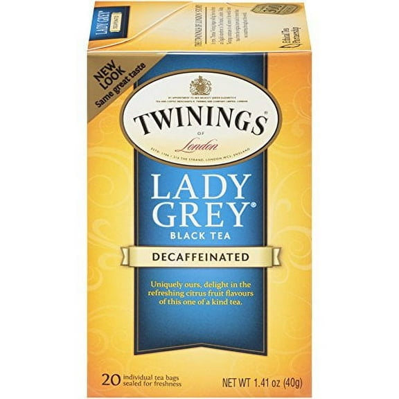 TWININGS TEA, TEA,DECAF,LADY GREY 20 BAG