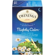 Twinings Nightly Calm Herbal Tea Bags, Caffeine Free, (6) 20 Count Boxes (120 Ct.)