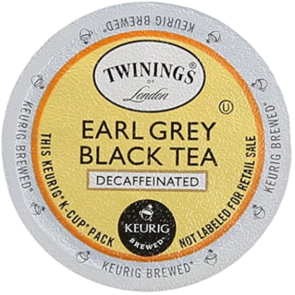 Twinings Of London Decaffeinated Earl Grey Tea K-Cups For Keurig, 24 Count