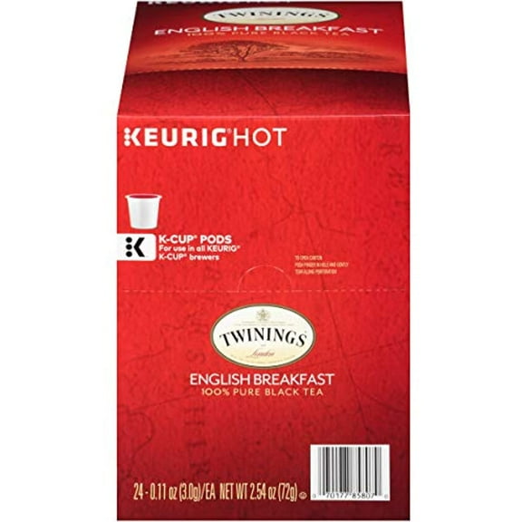 Twinings Of London English Breakfast Tea K-Cups For Keurig, 24 Count (Pack Of 2)