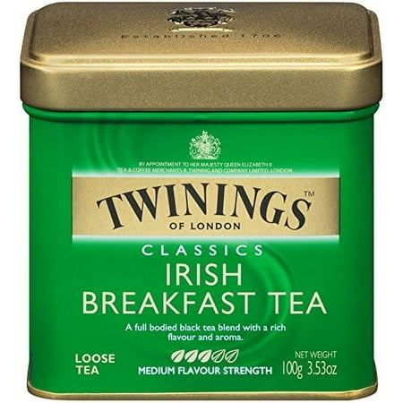 Twinings Of London Irish Breakfast Loose Tea Tins, 3.53 Ounce, 6 Count
