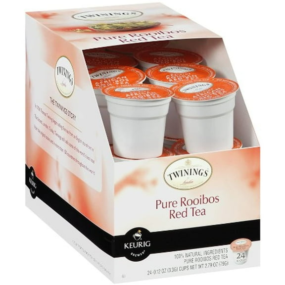 Twinings Of London Pure Rooibos Herbal Tea K-Cups For Keurig, 24 Count (Pack Of 4)