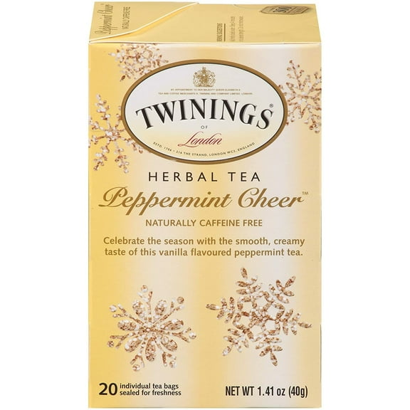 Twinings Peppermint Cheer Herbal Tea Bags - 20/Box