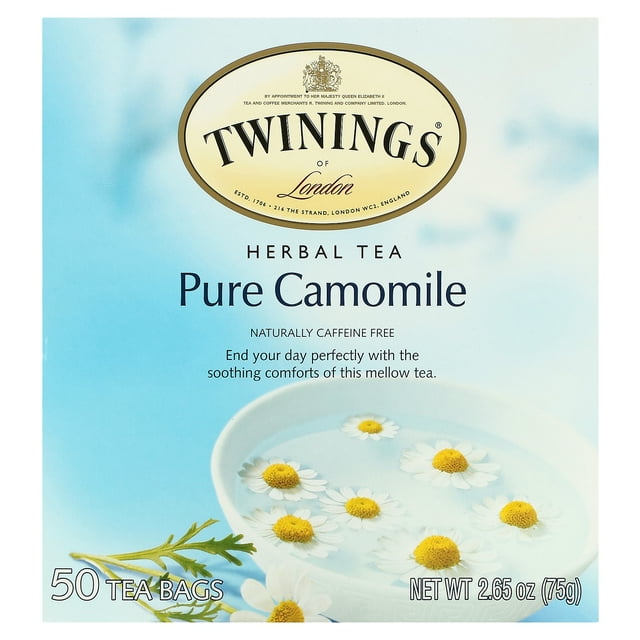 Twinings Pure Camomile Herbal Tea Naturally CaffeineFree Camomile