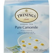 Twinings Pure Camomile Herbal Tea - Naturally Caffeine-Free Camomile Tea Bags Individually Wrapped, 50 Count Ea