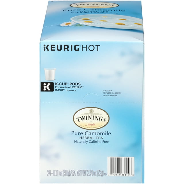 Twinings Pure Camomile KCup® Pods for Keurig, Caffeine Free Herbal Tea