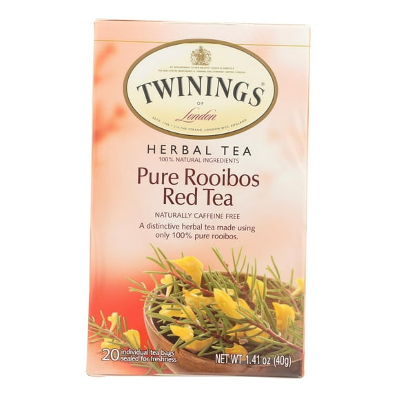 Twinings Red Tea Bags Pure Rooibos 20 Tea Bags
