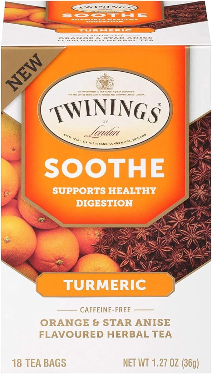 Twinings Soothe Tea Orange & Star Anise Flavoured Turmeric Tea