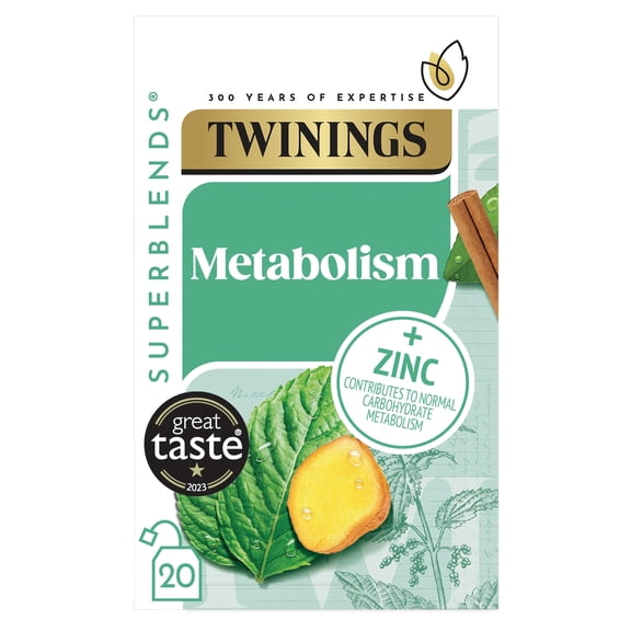 Twinings Sprbds Metabolism 20 Teabags 40G, Imported from Britain