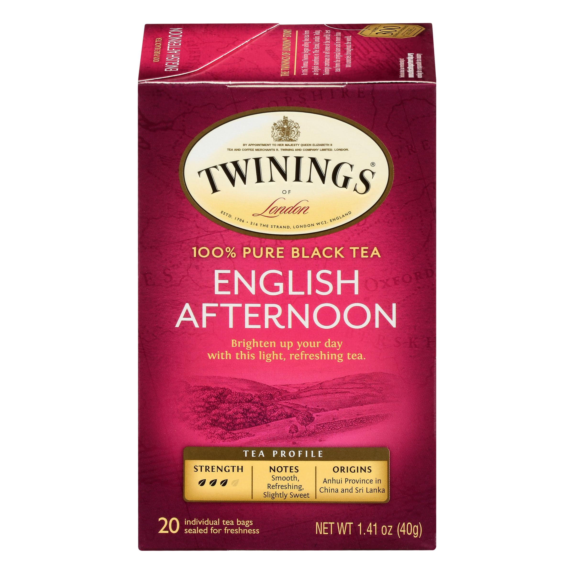 Twinings Tea, English Afternoon Tea Uplifting Caffeinated Black Tea