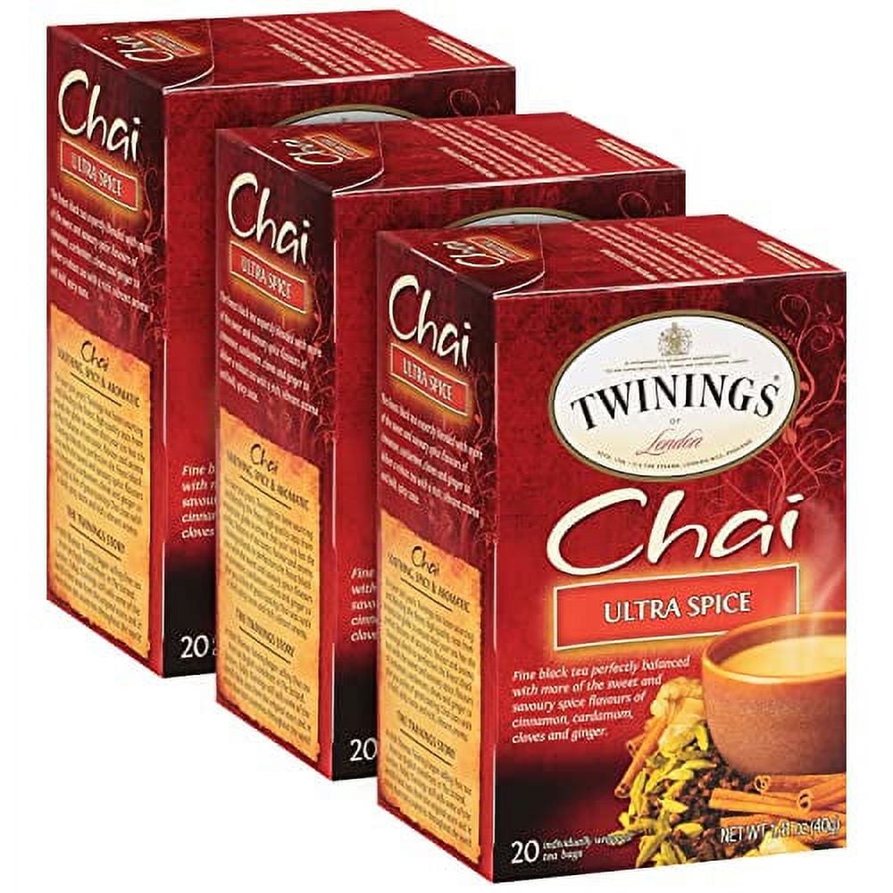 Twinings Ultra Spice Chai Tea Bags - Black Tea with Cinnamon