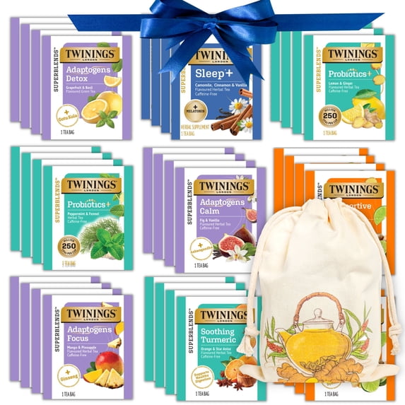Twinings Wellness & Immunity Tea Sampler - 36 Ct, 12 Flavors. High ...
